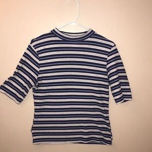 Blue striped shirt